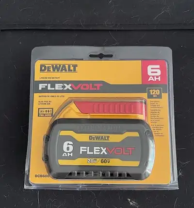 Brand new Dewalt 20V/60V MAX flexvolt 6.0 AH Battery -DCB606
