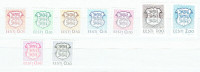 ESTONIA (EESTI). Set de9 timbres "BLAISONS", 1991.