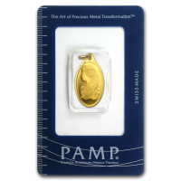 Lady Fortuna - 2.5 gram Gold PAMP Pendant/pendentif 2,7 g 24k