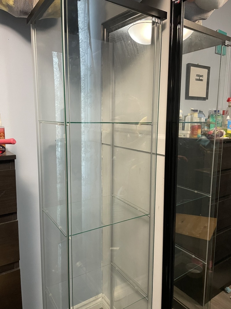 ikea glass showcase Hutches & Display Edmonton Kijiji