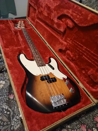 Fender Mike Dirnt P bass, with hard shell case., View more