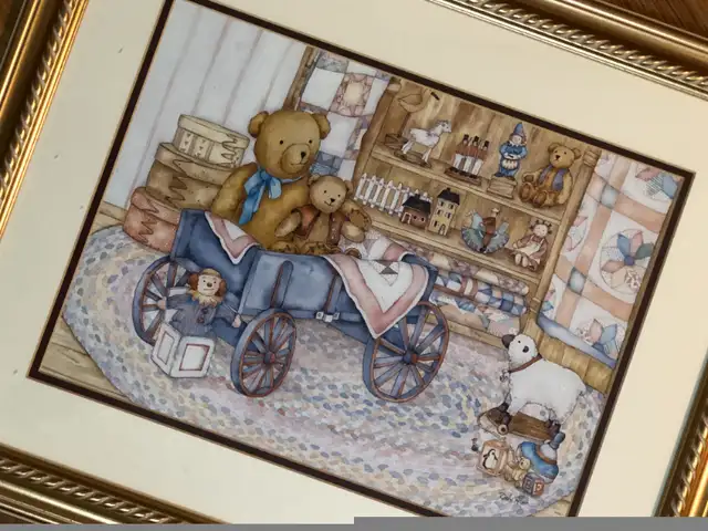 Teddy Bear Nursery Decor Baby Wall Art in Home Décor & Accents in Ottawa - Image 3