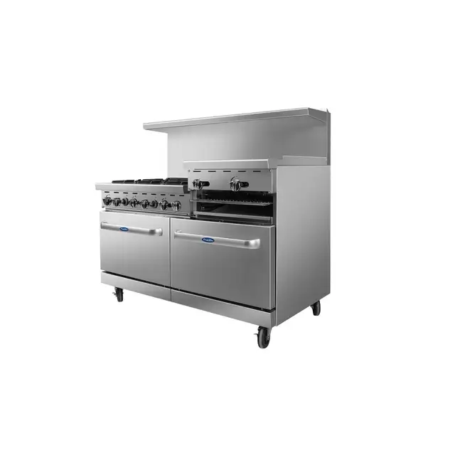 Atosa AGR-6B24RGB 60" 6 Burner With 24" Griddle Stove Top Range in Other in City of Toronto - Image 3