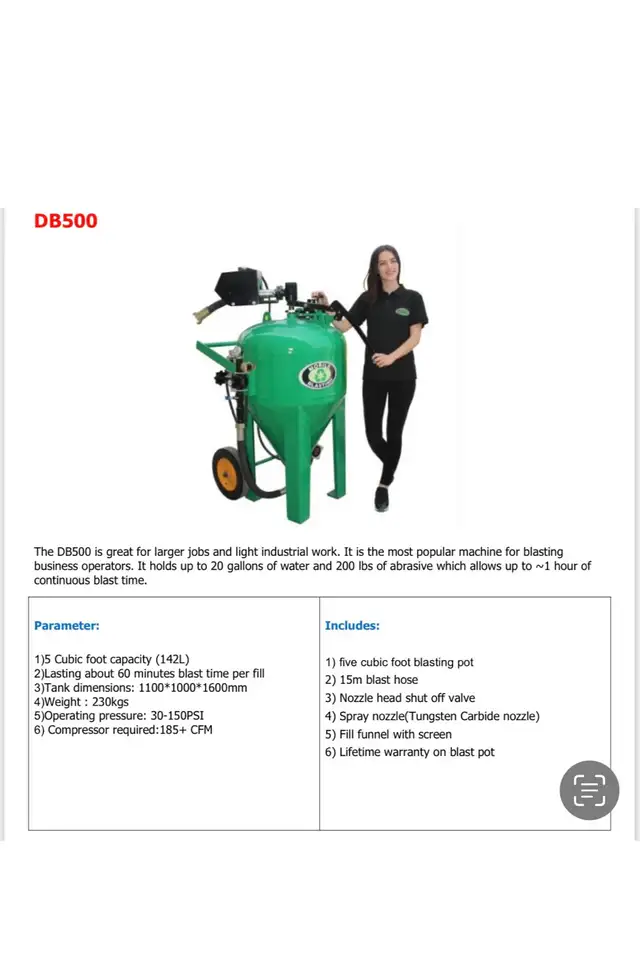 DUSTLESS BLASTING MOBILE BLASTING Db 500 Sand Blaster  in Other in Saskatoon - Image 4