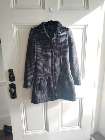 Wide Lapel Single-Breasted Wool Coat