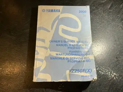 2008 Yamaha YZ250F(X) Service Manual P/N 5XC-28199-34 Printed April 2007 The Official Factory Servic...