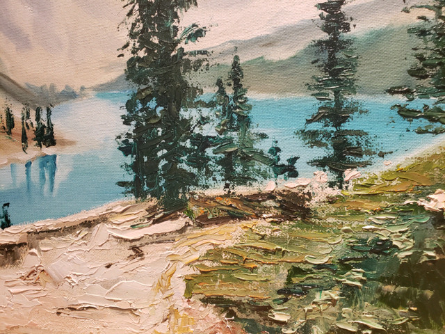 Original oil painting " Banff"  / peinture a l'huile dans Art et objets de collection  à Ouest de l’Île - Image 2