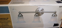 Hampton Bay Vanity Light Fixture-New-No Shades