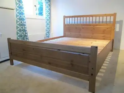 IKEA HEMNES double bed SOLID WOOD pine, View more