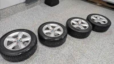 OEM BMW X5 18 inch winter tires and rims. Wheel: 18 inch (center caps have been replaced with new ca...