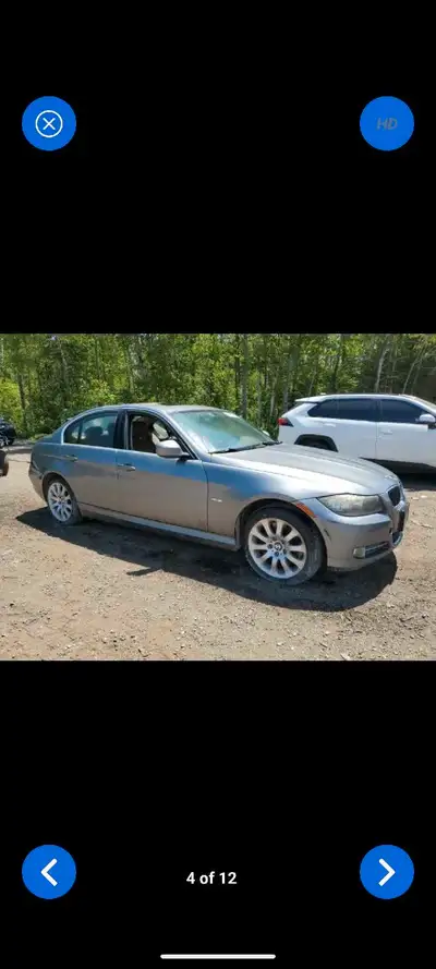 2011 bmw 335d all parts available M57 Space grey paint code Dakota leather interior 17" style Pickup...