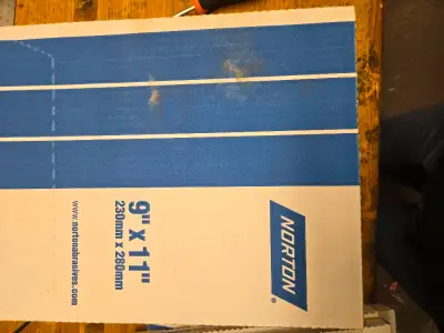 Unopen boxes , Price per box Norton® 220B Grit - Box of 50 -- $50 Norton® 320B Grit - Box of 50 -- $...