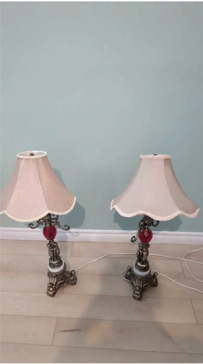 Vintage Cherub Table Lamps, View more