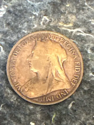 I'm offering a circulated 1896 Queen Victoria One Penny coin. This coin is a piece of history, showc...