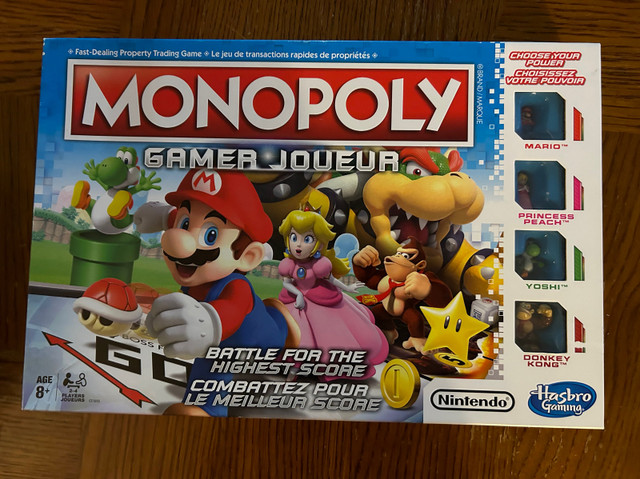 Monopoly Gamer Edition Board Game Super Mario Bros NINTENDO in Toys & Games in Oshawa / Durham Region