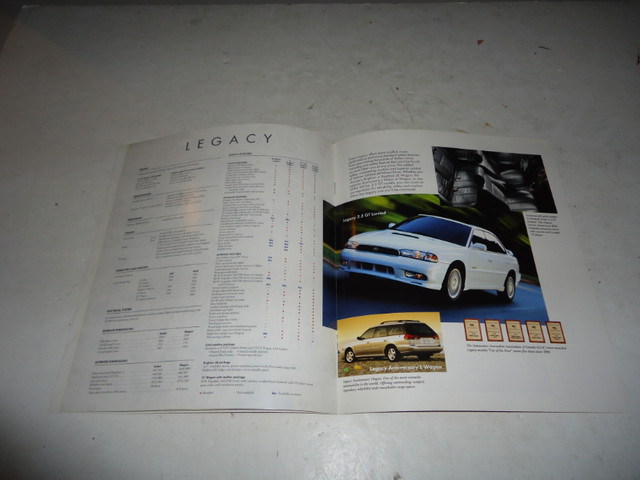 1999 SUBARU DEALER SALES BROCHURE. LIKE NEW! OUTBACK LEGACY MORE in Arts & Collectibles in Belleville - Image 4