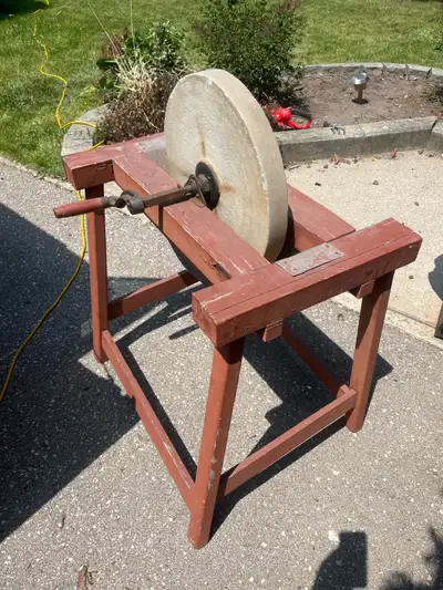 Vintage wheel sharpener, View more