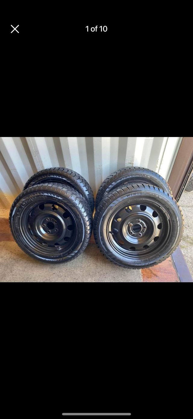 Set of 4 WINTER CLAW tires and rims(225 55 17) pattern (5×114.3) in Tires & Rims in Oakville / Halton Region