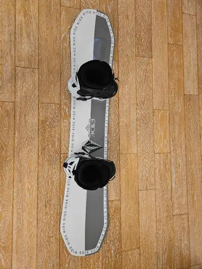 2022 Ride Zero Jr Snowboard, 147cm, Union Flite Pro Bindings, Ride Lasso Jr Size 7 Boots. Excellent...