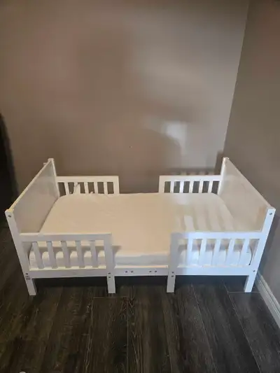 Dream On Me Hudson 3-in-1 Toddler Bed + Mattress– $225, View more