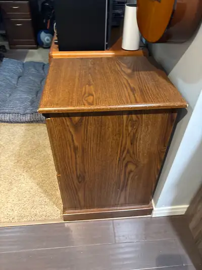 2 Drowers file cabinet (wood), View more