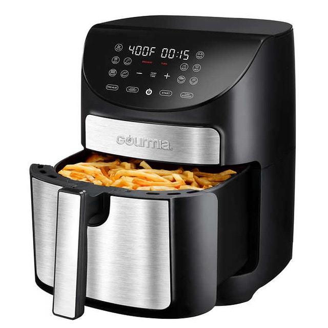 Gourmia 7 Quart Digital Air Fryer With Preheat and Turn Reminder