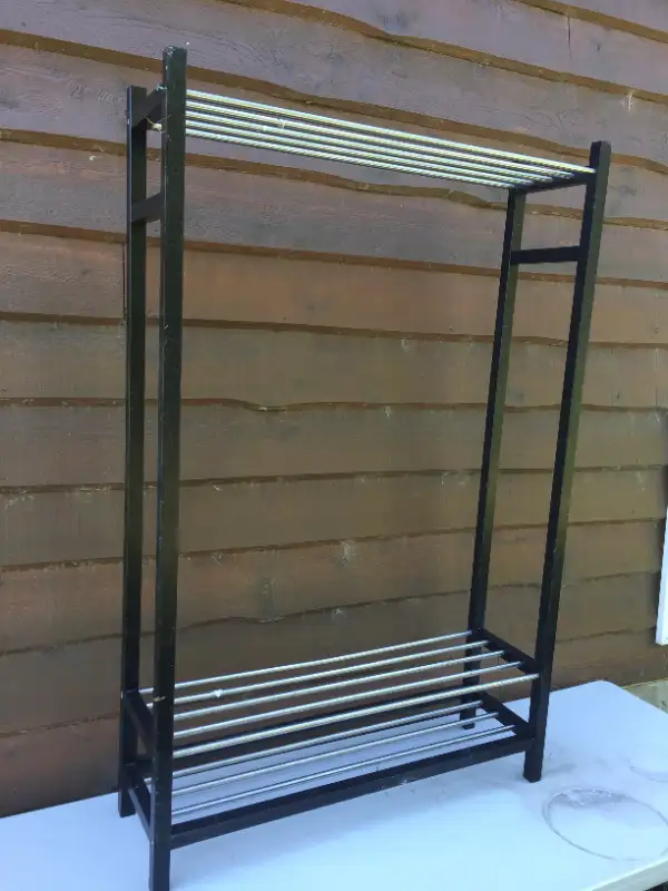 Metal coat/ shoe rack. Organizer. I deliver! in Storage & Organization in St. Albert - Image 2