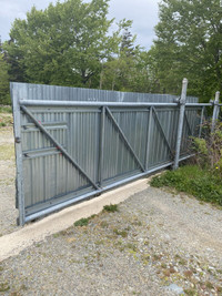 25 foot galvanized fence gate