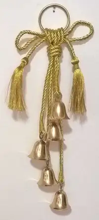Golden Shatterproof Hanging Bells Christmas Decoration