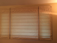 Roman blind for 95" wide by 45" high for "older bungalow windows