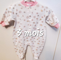Pyjamas bébés 0-3 mois