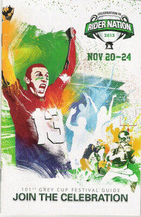 Rider Nation 2013 Grey Cup guide booklet