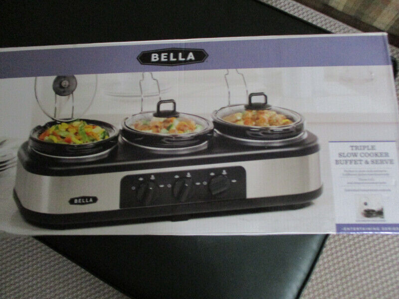 Bella triple slow cooker , buffet and serve Microwaves & Cookers St