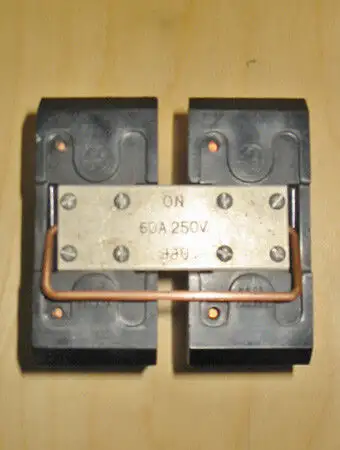 GENERAL ELECTRIC 30/60 AMP FUSE CARTRIDGE HOLDER ~ VERY RARE!, View more
