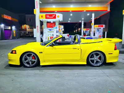 ** Custom Built Immaculate shape Zinc Yellow Mustang GT Convertible local bc car clean title No acci...