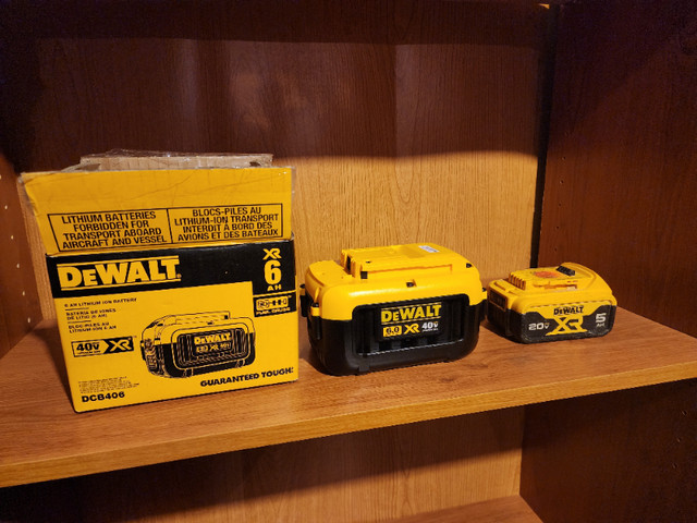 DEWALT XR 40V MAX* Lithium Battery, 6-Ah (DCB406) Brand New Box in Power Tools in Windsor Region - Image 3