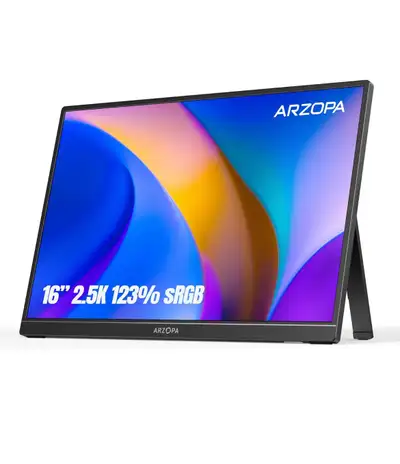 ARZOPA 2.5K 16” Portable Monitor - Z1RC, View more