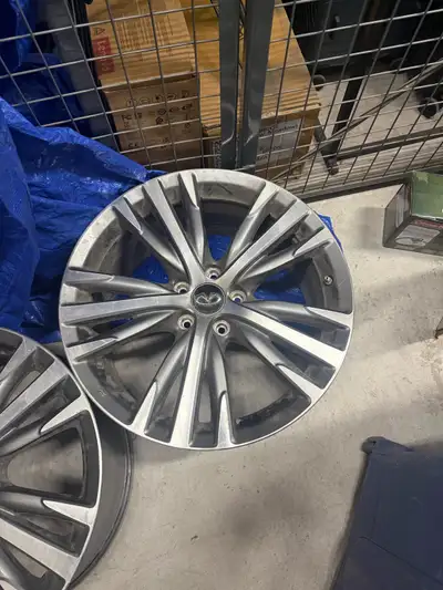For sale are a set of used Infiniti rims that are 19 inches in diameter, perfect for upgrading your...