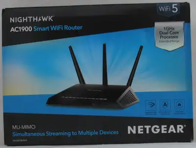 Netgear Nighthawk AC1900 Smart WiFi 5 Router, View more