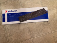 Brand New In Box Verbatim Wireless Slim Soft Touch Keyboard- 30$