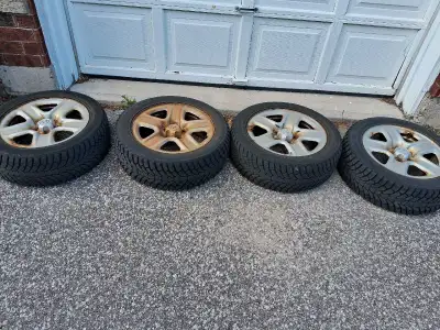 (215/55R17). Were on Toyota Camry (Rim bolt pattern: 5x114.3 mm) Used until recent changeover. No ho...