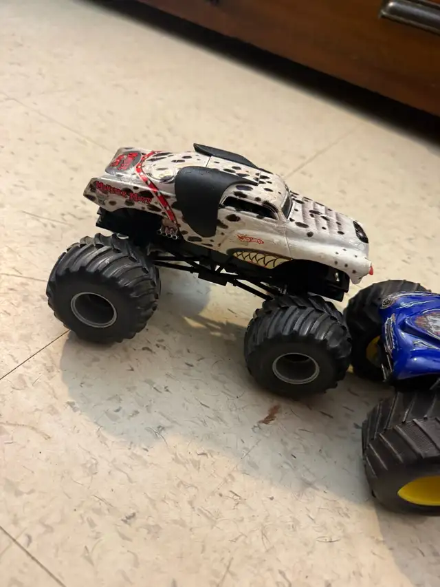 bunch of toy monster trucks 