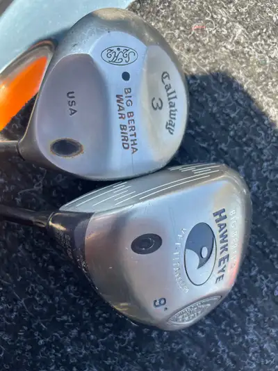 Calloway Big Bertha wood and driver golf clubs, View more