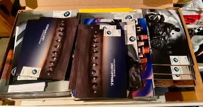 I used to attend the big motorcycle shows and collect the glossy brochures. This is a very big colle...