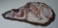 Vintage Sliced Polished Brown/ White Frosted Geode Agate Crystal