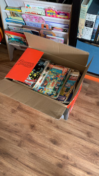 Box of comic books