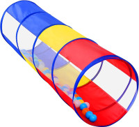 NEW Kids Tunnel for Toddlers, Blue, Yellow, Red, Mesh, Carry Bag
