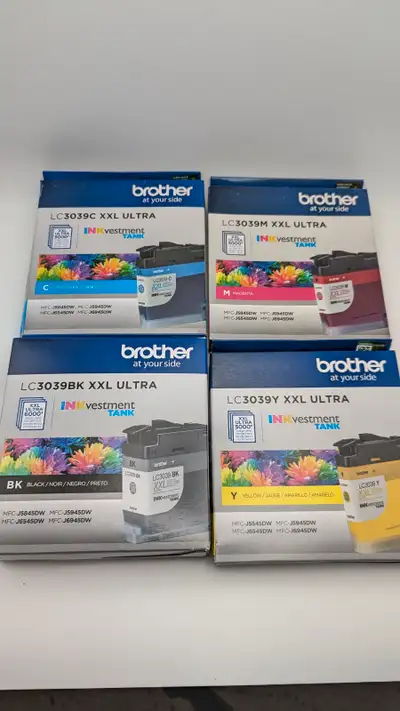 Ensemble de 4 cartouches XXL Ultra : jaune LC3039 Y, cian LC3039 C, magenta LC3039 M et noir LC3039...