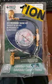 A/C Recharge gauge kit. $20