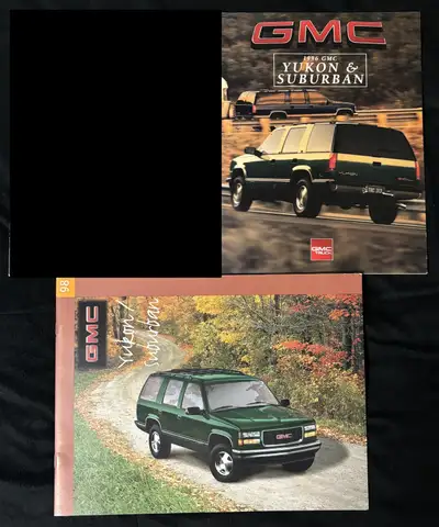 *** PRICE REDUCED *** Sales Brochures for 1996 GMC Yukon & Suburban 1998 GMC Yukon & Suburban * Good...